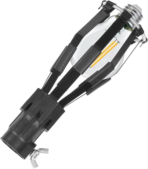 Bulb Extractor Tool - Lamp Remover 15x4.2cm Grabber, Light Changer Device | Flexible Grip Design Secure Removal Solution Small Medium Standard Bulb Accessory, Safe Replacement Handling Device Efficien