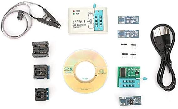EZP2019 USB EEPROM Programmer for 24 25 93 Series BIOS High Speed Flash Memory Chip Writer Reader with Offline Copy Function Support SPI I2C Interface