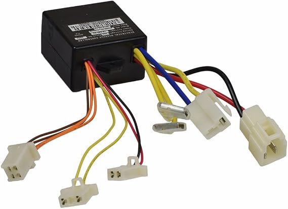 AlveyTech ZK2400-DP-LD-ROHS (ZK2400-DP-FS-ROHS) Control Module with 4-Wire Throttle Connector for the Razor E175 (V1+) Electric Scooter - Replacement 24V Speed Controller (W13111612015)