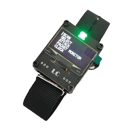 Advanced WiFi Testing Device ESP8266 WiFi Deauther Watch Black