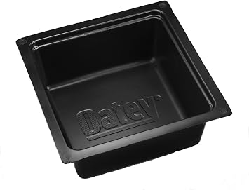 Oatey 34080 Bottom I.D. 11-1/2-Inch x 11-1/2-Inch Tub Box for Slab Construction Top I.D. 13-Inch x 13-Inch/Depth 6 1/2-Inch , Black