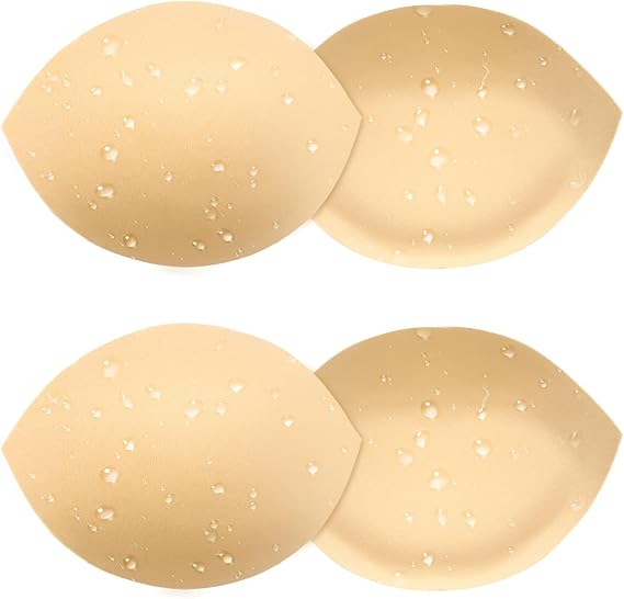 Wateproof Bathing Suit Inserts 2 Pairs Push Up Swimsuit Inserts | Bra Pads Inserts Breast Enhancer Add Cups Size Instantly for Women Bikini Sports Tops