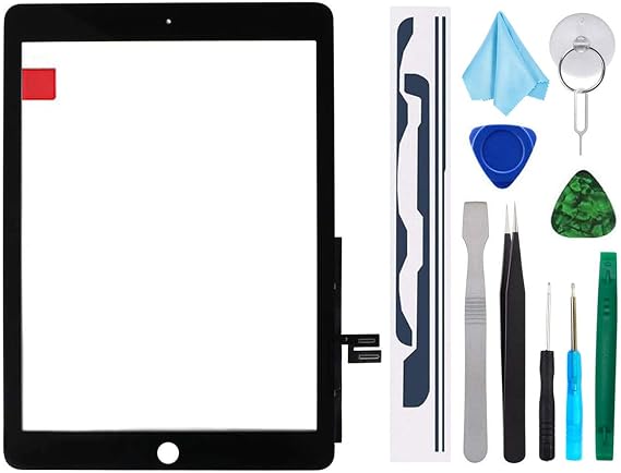for iPad 7 7th/8 8th Gen Screen Replacement Digitizer 2019/2020 10.2" A2197 A2198 A2200 A2270 A2428 A2429 A2430 Without Button + Video Tips(Black)