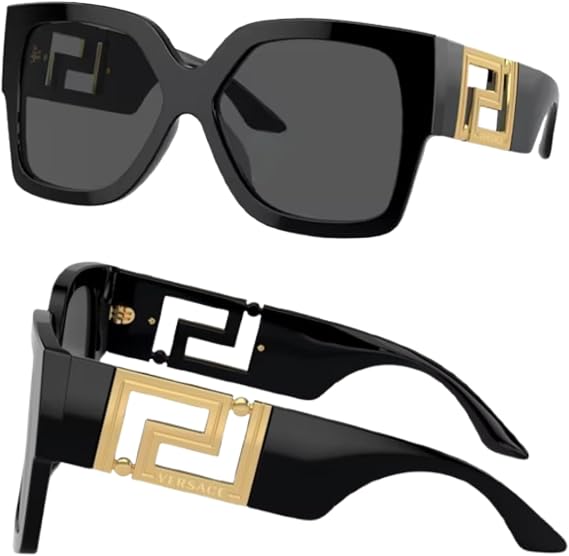 Versace VE4402 Greca RECTANGLE Shape Sunglasses with Luxury Eyewear kit