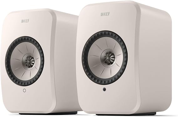 KEF LSX II LT Wireless Active HiFi Bookshelf Speakers (Pair), White