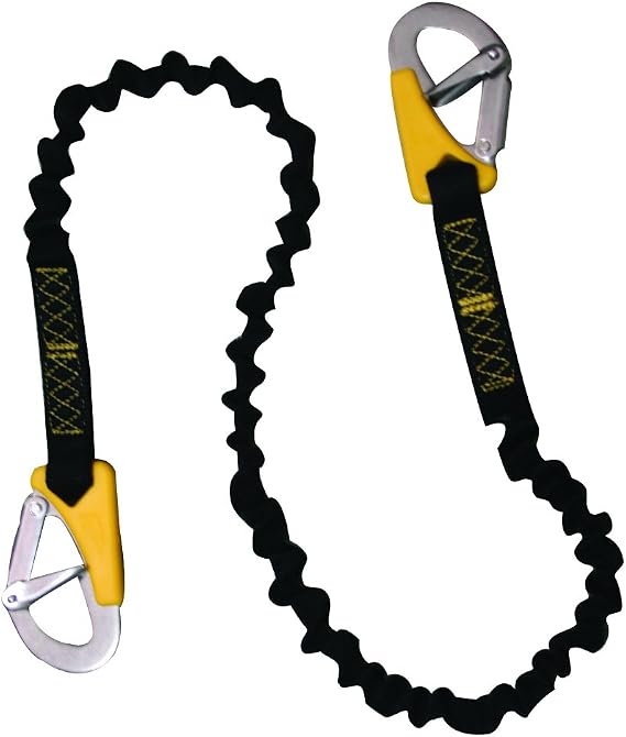 Lalizas Safety Line Life-Link, Fall Protection, Double Elastic, Iso 12401, Length 3-5.9'