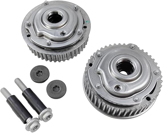 Cam Phaser Sprockets Gears Variable Camshaft Timing Intake & Exhaust | Fit for Chevrolet Aveo5 Cruze Limited Sonic, Pontiac G3 1.6L 1.8L L4 | OE# 55567048, 12992410, 25194445; 55568386, 25194444