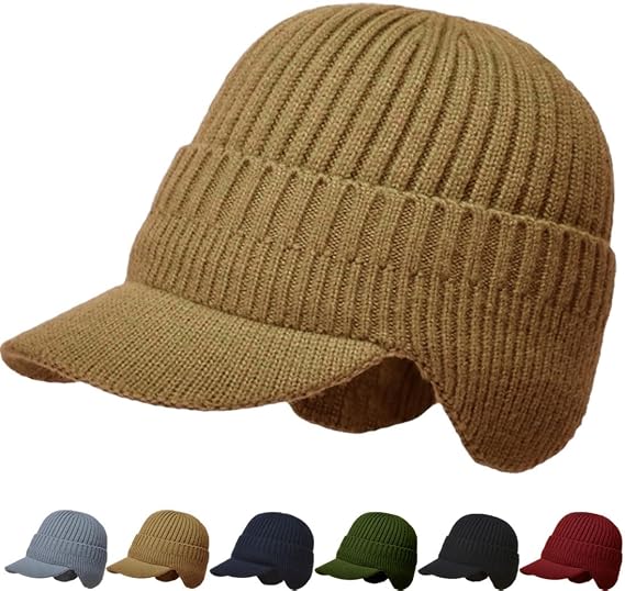 Cozyhead Beanie, Cozy Head Beanie with Brim Men Women, Cozy Head Beanie, Hats Winter Outdoor Riding
