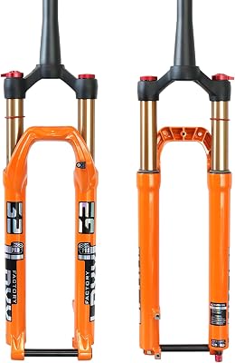 ZTZ MTB Forks Mountain Bike Suspension Fork 27.5 29 Inch Thru Axle 15mm MTB Air Suspension Fork, Travel 140mm Rebound Adjust 28.6mm Tapered Tube Manual Lockout