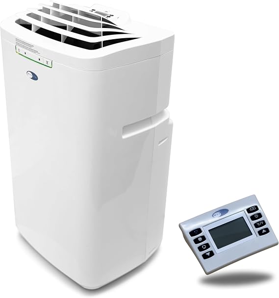 Whynter Portable Air Conditioner 11,000 BTU with Dual Hose Dehumidifier & Cooling Fan for 350 Sq. Ft. Rooms, Includes AC Unit Window Kit, ARC-110WD (5,900 BTU SACC), White