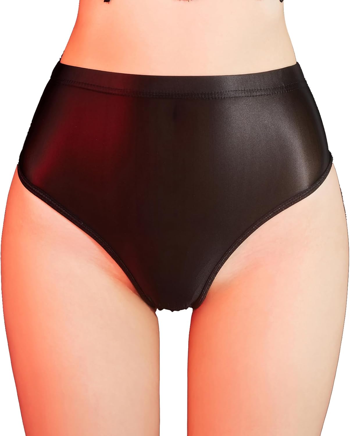 Women Sexy Ice Silk Sheer Briefs Panties Underwear See Through Boxer Briefs Daily Lingerie