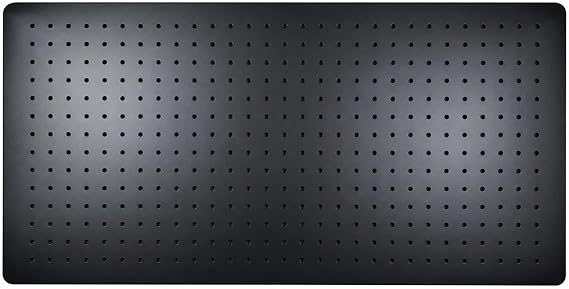 Black Metal Pegboard, 32 x 16 Inch, 1mm Steel Panel