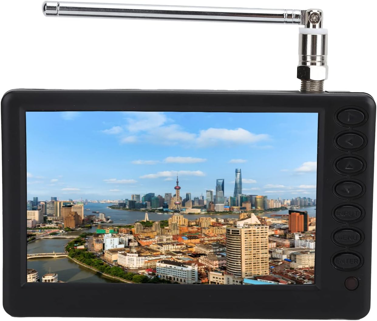 Jectse Portable Pocket 5 Inch Digital TV Color TFT-LED with USB,1500mAh Rechargeable lithium battery,support for analog TV, digital Television and ATV