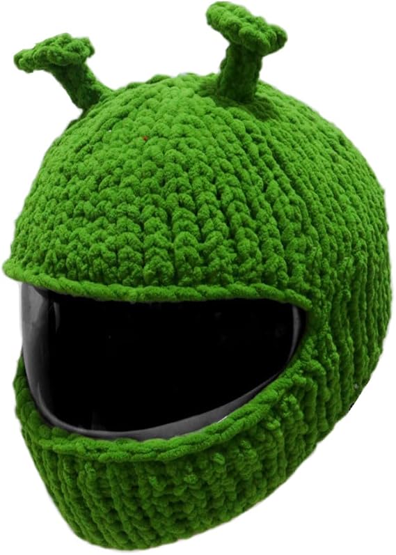 Cute Motorcycle Cap Helmets Covers, Funny Plush Rabbits Ear Helmets Case, Full Face Protective Motorcycle Helmet Dustproof Decorative Covers for Fun Rides and Gifts-C