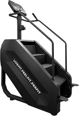 Stair Machine with LED Screen Commercial Grade Stepmill for Cardio & Lower Body Workouts 1-15 Speed Levels 440LBS Capacity 28-168 StepsMinute - Ideal for Home and Gym Fitness