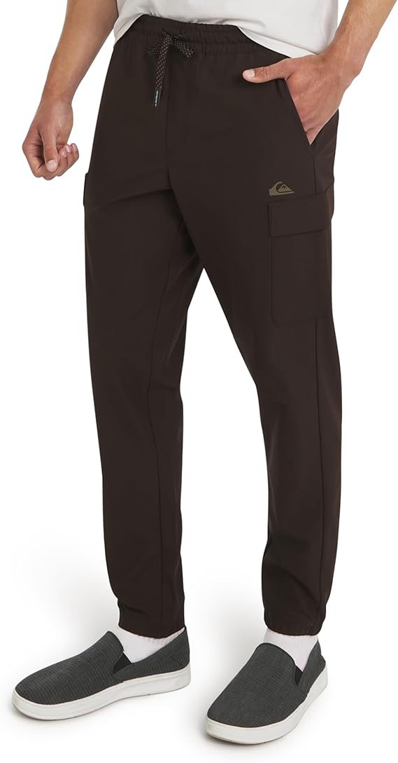 Quiksilver Men's Regular Fit Active Performance Midweight Cargo Woven Jogger Pants (S-XL)