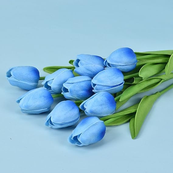 10 Pcs/lot Tulip Artificial Flower Fake Flower Bouquet for Wedding Party Home Outdoor Decor