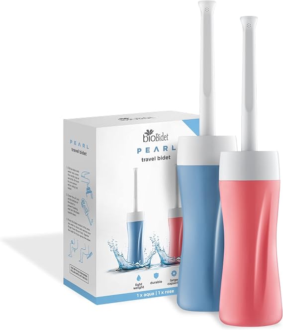Bio Bidet by Bemis Pearl R-70 Travel Bidet - Peri Bottle for Postpartum Feminine Care and Perineal Recovery