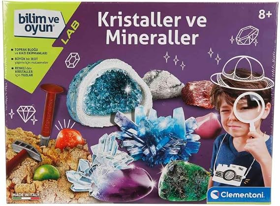 Clementoni Bilim ve Oyun - Kristaller ve Mineraller Oyuncak