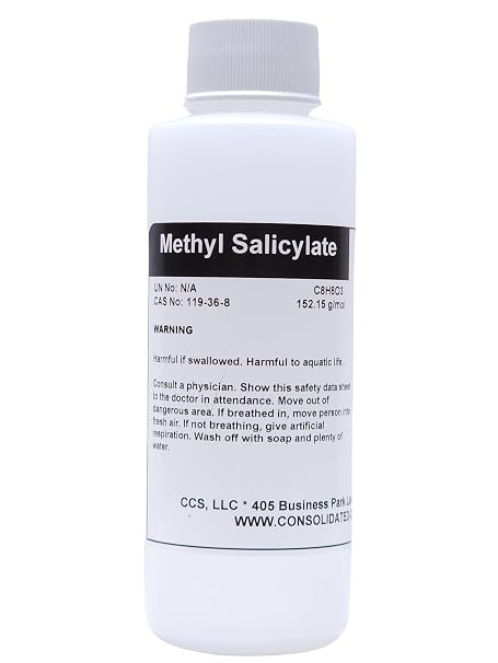 Methyl Salicylate 99% Pure - Premium Wintergreen Oil (120 mL)