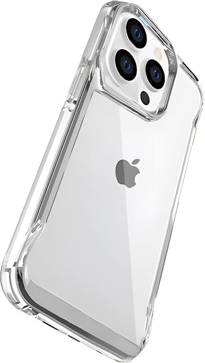 Defend Series Crystal Clear Ultra Transparent Back Hard Polycarbonate Edges Soft Silicone Super Protective Case for Minesque iPhone 16 Pro Max (Transparent, 16 Pro Max)
