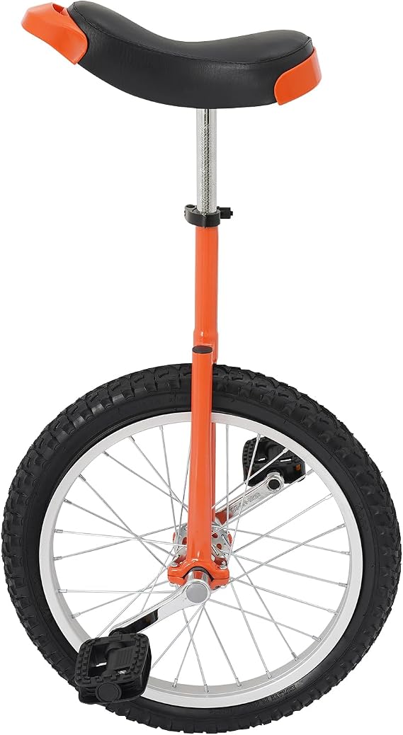 DYNAMI Unicycle,Lightweight Outdoor Unicycle with Leakproof Tire & Curved PU Seat,Adjustable Height,for Outdoor Sports Fitness Exercise