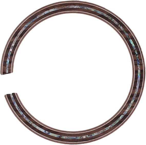 B-13 Wood Color Acoustic Guitar Rosewood Rosette Soundhole Wood Inlaid Rosette for Classical Guitar