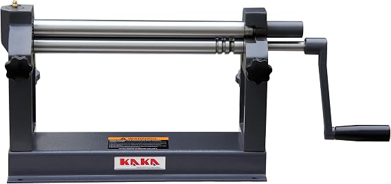 KAKA INDUSTRIAL Slip Roll Machine,12Inch Width 22-Ga. (0.03Inch) Thick Steel Capacity, Manual Sheet Metal Roller with Removable Rollers,Easy-Use Manual Metal Roller for DIY Home Garage W01-1222