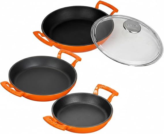 LAVA Döküm Sahan Seti 16-20-24 cm - Profesyonel Lezzet Koleksiyonu