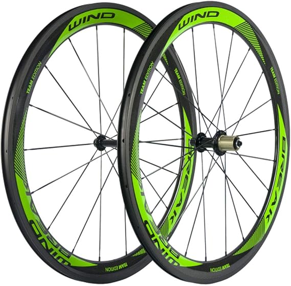 SunRise Bike Carbon Fiber Road Wheelset Clincher Wheels 50mm Depth R13 Hub Decal Bicycle Rims