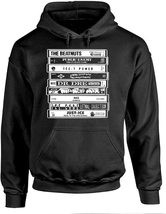 Hip HOP Artists Cassettes Old School Rap - Pullover Hoodie
