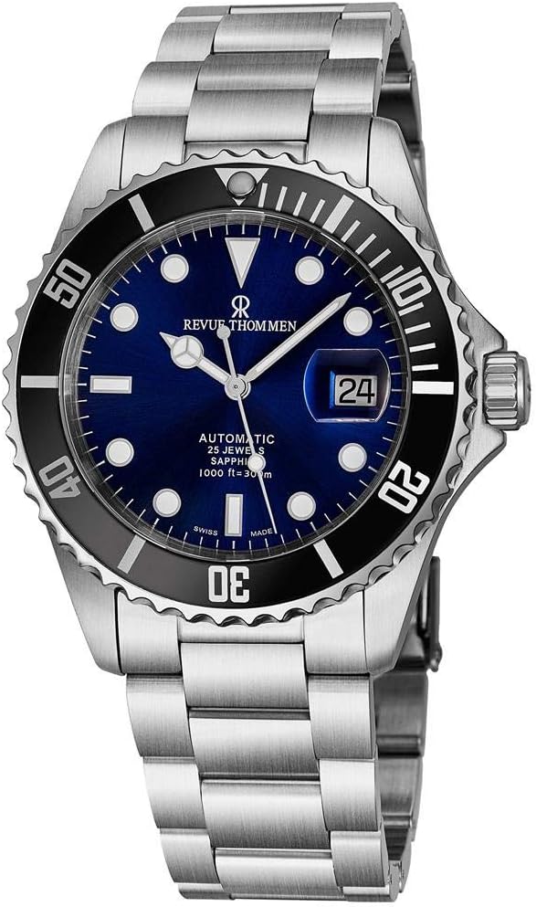 Revue Thommen Men's Diver XL 42mm Steel Bracelet Automatic Watch 17571.2123