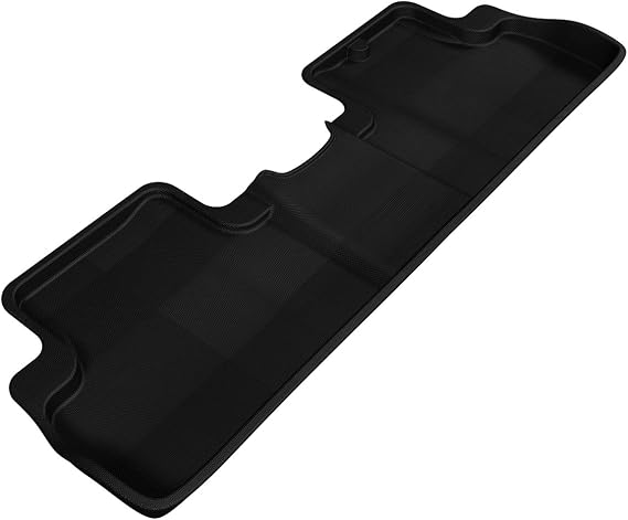 3D MAXpider Second Row Custom Fit All-Weather Floor Mat for Select Honda Civic Models - Kagu Rubber (Black)