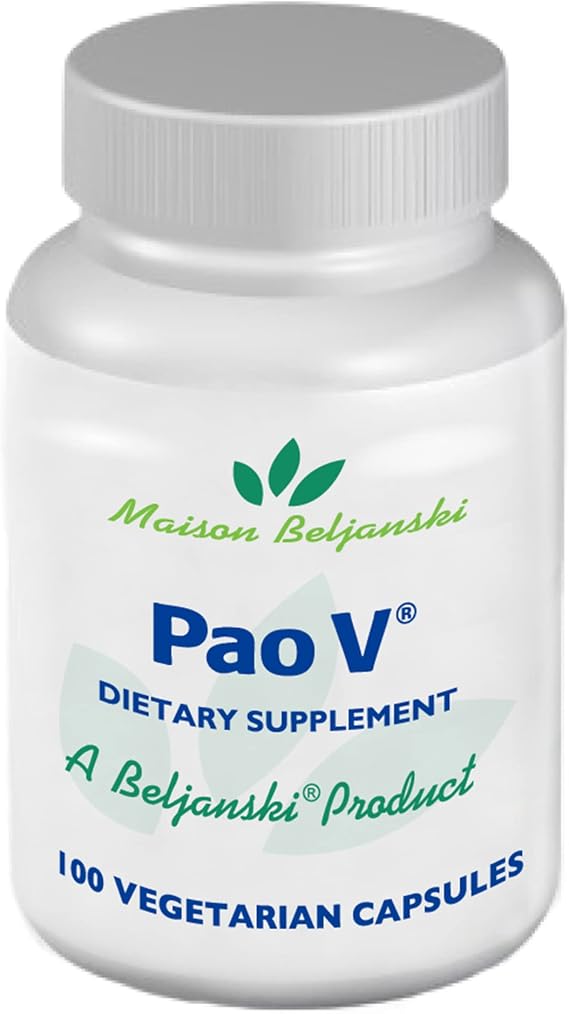 Beljanski Products - Pao V Dietary Supplement - Pao Pereira Extract - 100 Capsules