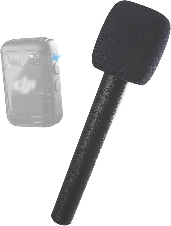 1pc - Macrokraft Classic Interview Adapter for DJI Mic & DJI Mic 2 Wireless Microphone | Handheld Mount | Videography Audio