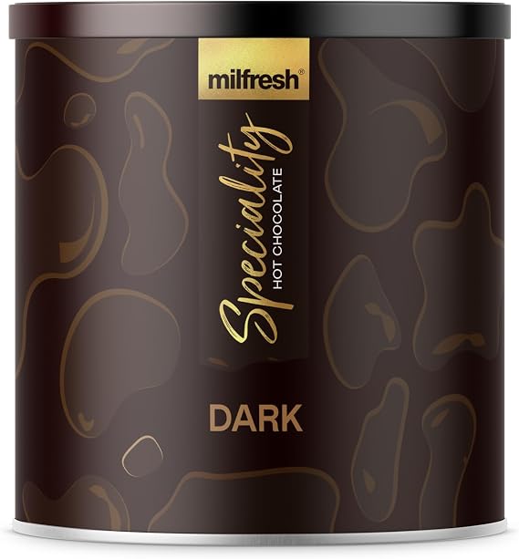 Milfresh Speciality Hot Chocolate 2kg (90 Servings) Add Milk Dark Hot Chocolate Powder (2kg, Dark)