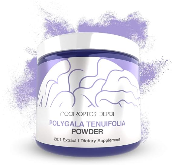 Nootropics Depot Polygala tenuifolia Powder | 60 Grams | 20:1 Extract | Yuan Zhi | Promotes Cognitive Function, Learning and Memory | Supports Healthy Stress Levels | Adaptogen Supplement