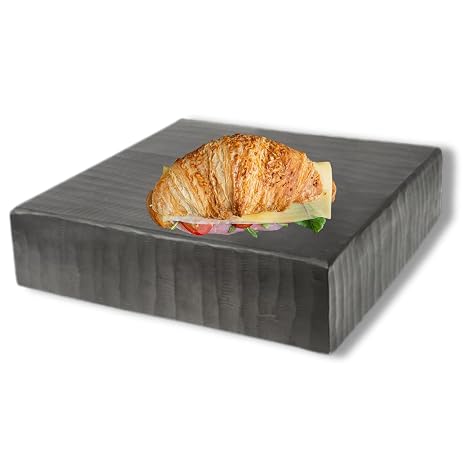 Steelite Resin Display Tray Platter, Kenny Mack Designs Square Resin Presentation Charger for Appetizer, Salad, Buffet Plate for Restaurants and Commercial Foodservice, 13" Squared, White Shell
