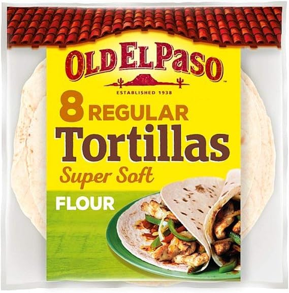 Old El Paso 8Pk 11oz Old El Paso Regular Super Soft Flour Tortillas - Old El Paso Regular Super Soft Flour Tortillas 8Pk 326G Parallel Import