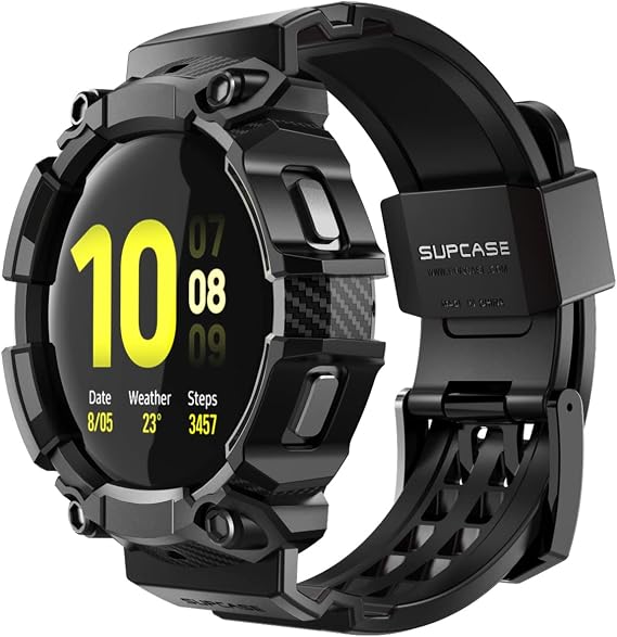 SUPCASE Samsung Galaxy Watch 5 44mm Band with Case, Black