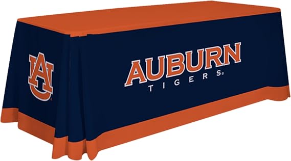 Auburn Tigers Table Throw - NCAA Licensed - Polyester - 6'