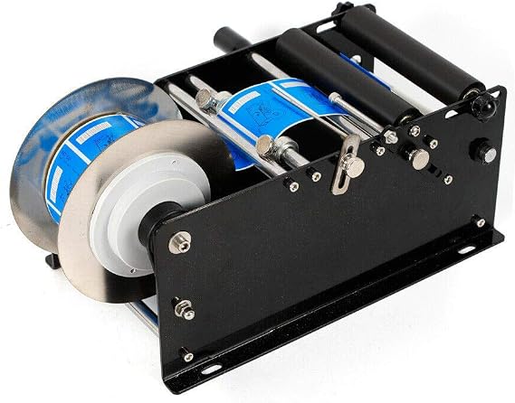 DYRABREST Manual Bottle Labeling Applicator Round Bottle Labelling Machine Bottle Label Applicator Machine 30 pcs/min 15-120mm