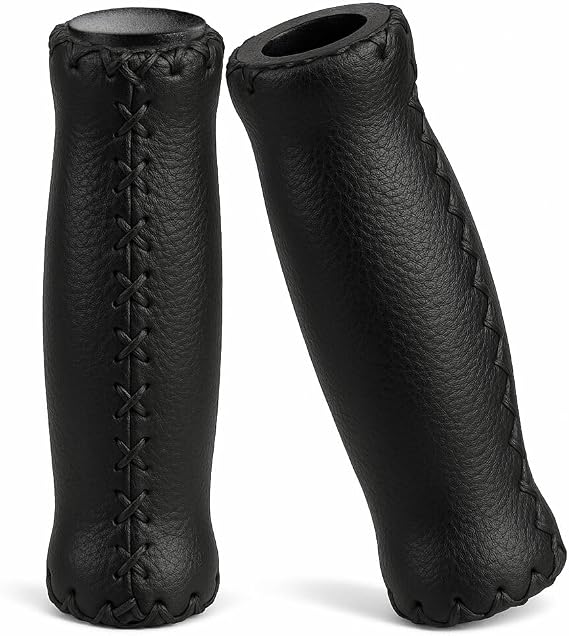 CyclingDeal Mountain Bike Grips Bicycle Handlebar Grips - MTB Grips Bike Handlebar Grips Great for Beach Cruiser - Soft Cushioned Thick Vinyl 125mm Quality Bike Handle Grips