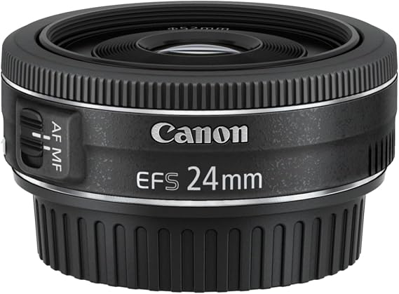 Canon EF-S 24mm f/2.8 STM Lens - Pime Pancake Lens - Travel, Landscape, Street Photography - Compatible with Canon EOS DSLR Range
