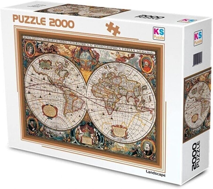 Ks Games- 17Th Centruy World Map 2000 Parça Puzzle