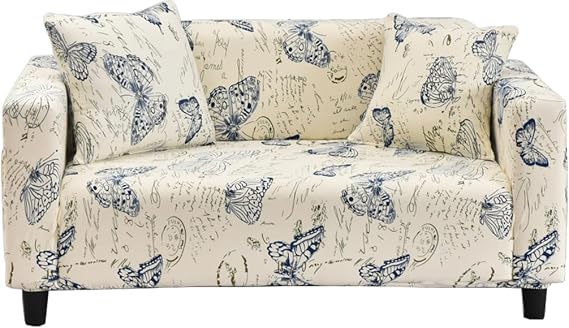 Stretch Sofa Slipcover Printed Sofa Cover Armchair Loveseat Couch 1/2/3/4 Seater Sofa Covers Stylish Fabric Couch Cover Washable Chair Couch Covers Armchair Slipcovers (05#, 1 Seater)
