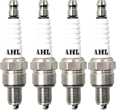 AHL 4 Pack Copper with Nickel Spark Plug for Can-Am DS70 4T,DS90 4T 2008-2014,DS90 X 4T 2013 2014,DINLI DIABLO DL604-150 4-Stroke 150,ENFORCER DL605-150 4-Stroke 150,HELIX DL603-150 4-Stroke 150