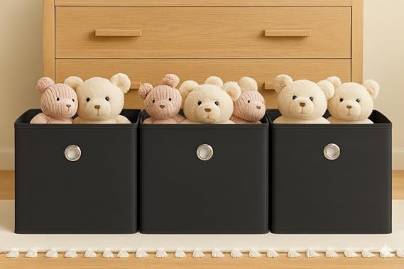 3 Adet Raf Organizer Kutu Düzenleyici Sepet Çok Amaçlı Saklama Kutusu