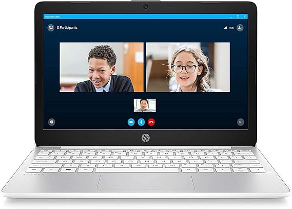 HP Stream 11.6-inch HD Laptop, Intel Celeron N4000, 4 GB RAM, 32 GB eMMC, Windows 10 Home in S Mode with Office 365 Personal for 1 Year (11-ak0020nr, Diamond White)