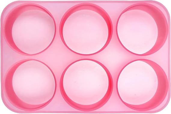 MUBYOK 3inch Circle Silicone Freshie Mold for Aroma Beads Supplies | Flexible, heat-resistant silicone for easy release and crisp details, ideal for DIY car freshies, gifts & craft fairs.